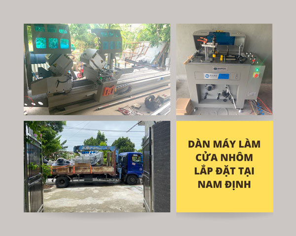 Hoàn thành chuyển giao dàn máy làm cửa nhôm xingfa tại Nam Định