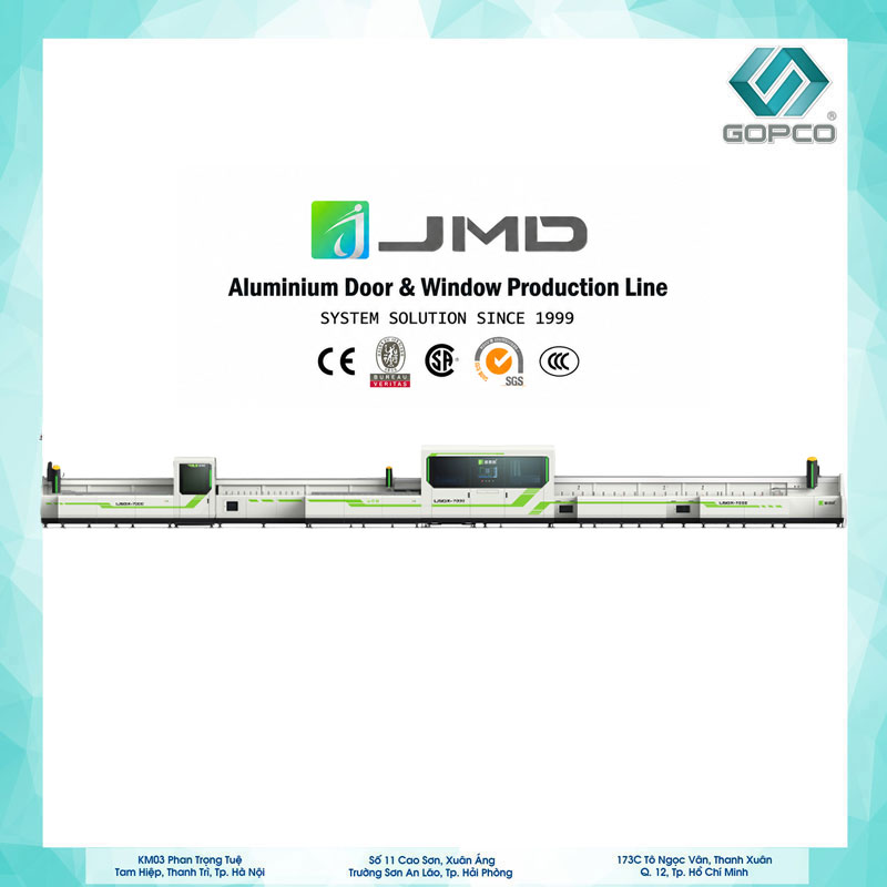 TRUNG TÂM GIA CÔNG 2 TRẠM JMD LJSQX-7000: CẮT - KHOAN - KHOÉT CNC