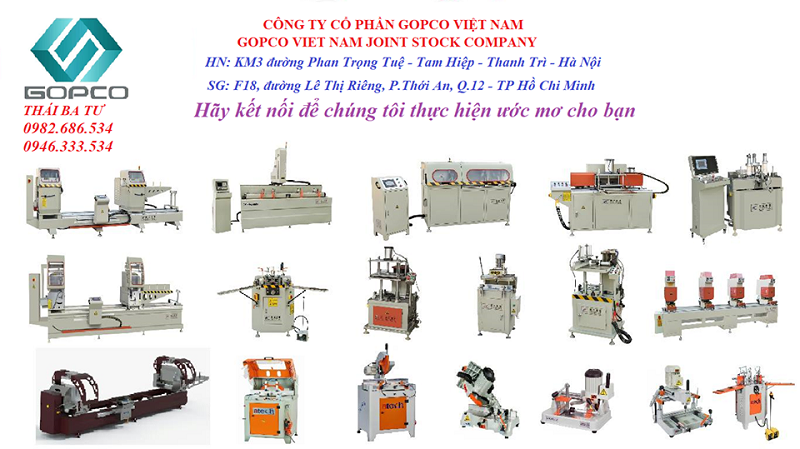 dây chuyền sản xuất cửa nhôm